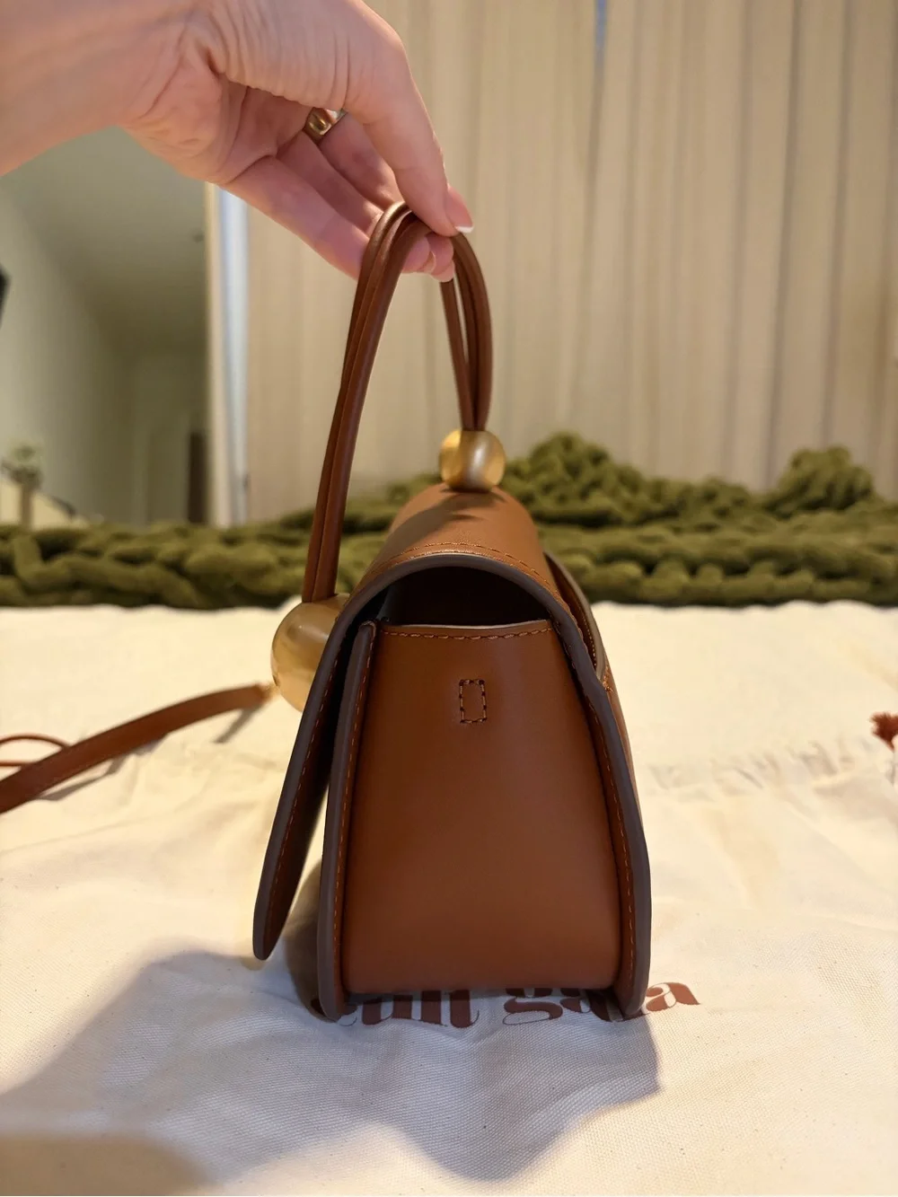 Cult Gaia Kazia Leather Top Handle Bag - Picture 2 of 8